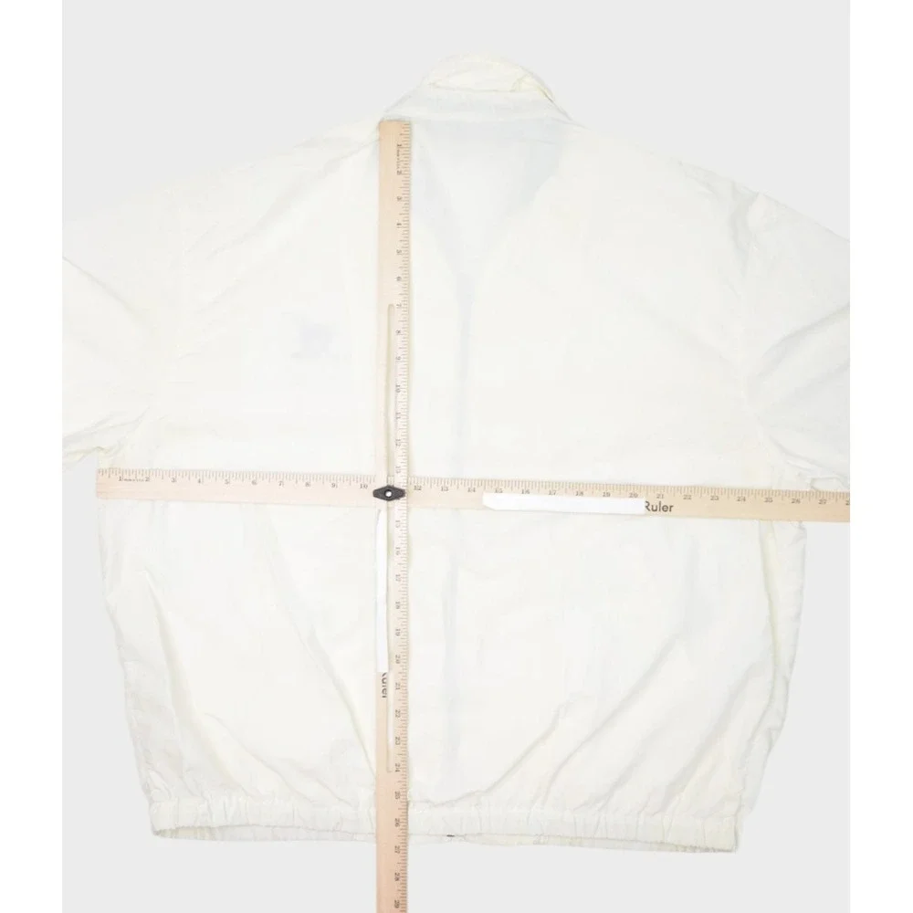 Vintage Polo Ralph Lauren Jacket Mens Large White Golf Bomber Chin Strap USA
